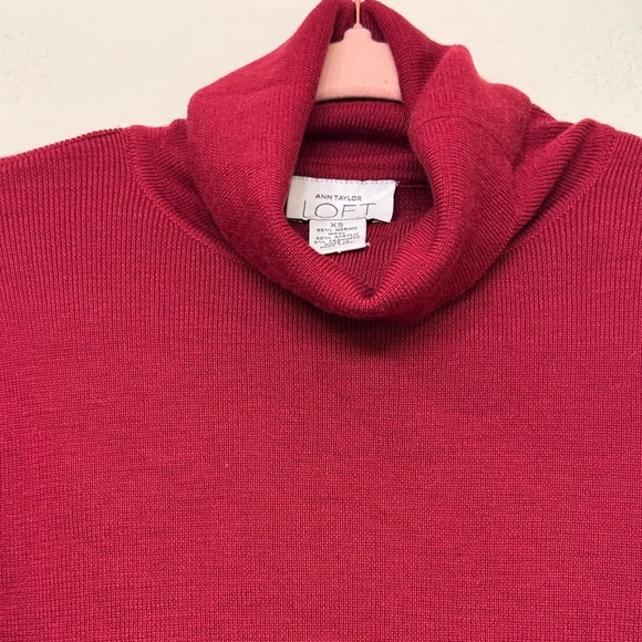 Ann Taylor Loft Wool Blend Turtleneck Sweater - Picture 3 of 5